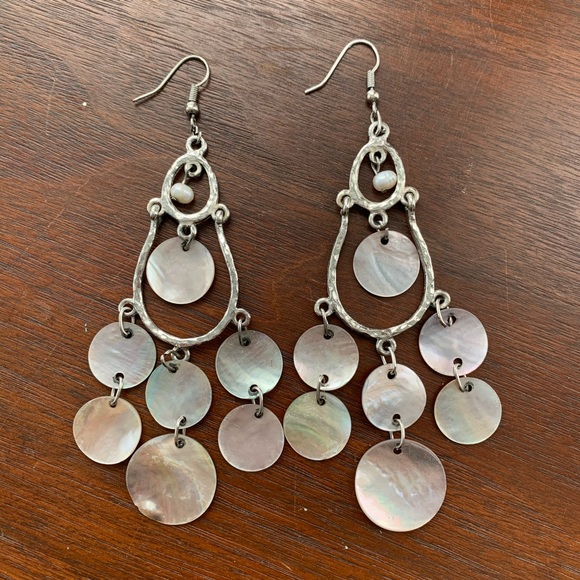 Shell Dangle Earrings - Picture 3 of 4